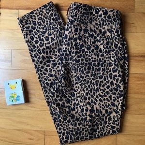 a.n.a leopard skinny jeans